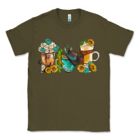 Army Green western coffee cups with sunflower and gemstone bbs Classic Tee - BundleAndBundleShop