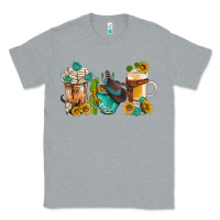 Heather Grey western coffee cups with sunflower and gemstone bbs Classic Tee - BundleAndBundleShop