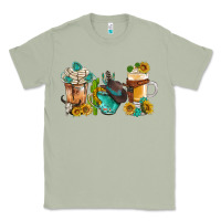 Matcha western coffee cups with sunflower and gemstone bbs Classic Tee - BundleAndBundleShop