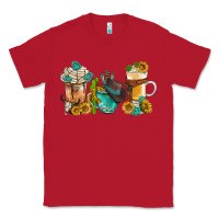 Red western coffee cups with sunflower and gemstone bbs Classic Tee - BundleAndBundleShop