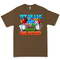 Cacao 1st Grade Level Unlocked Premium Tee - CowhideDigitalArt
