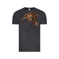 Vintage Black Royal Ball Python Illustrations Vintage Tee - LillyAllenDesigns