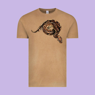 Royal Ball Python Illustrations Vintage Tee Designed By Lillyallendesigns