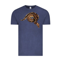 Vintage Denim Royal Ball Python Illustrations Vintage Tee - LillyAllenDesigns