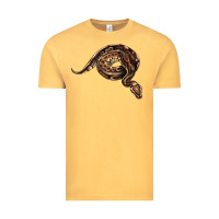 Vintage Mustard Royal Ball Python Illustrations Vintage Tee - LillyAllenDesigns