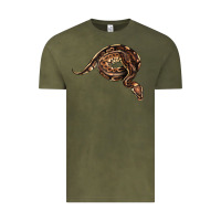 Vintage Olive Royal Ball Python Illustrations Vintage Tee - LillyAllenDesigns