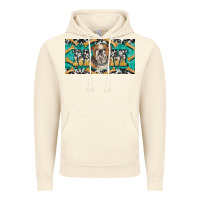 Vintage Artic english bulldog mom  license plate template Vintage Hoodie - BarkalooDesign