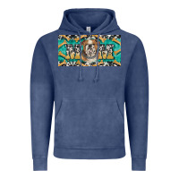 Vintage Denim english bulldog mom  license plate template Vintage Hoodie - BarkalooDesign
