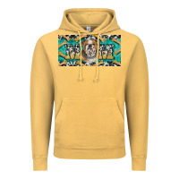 Vintage Mustard english bulldog mom  license plate template Vintage Hoodie - BarkalooDesign