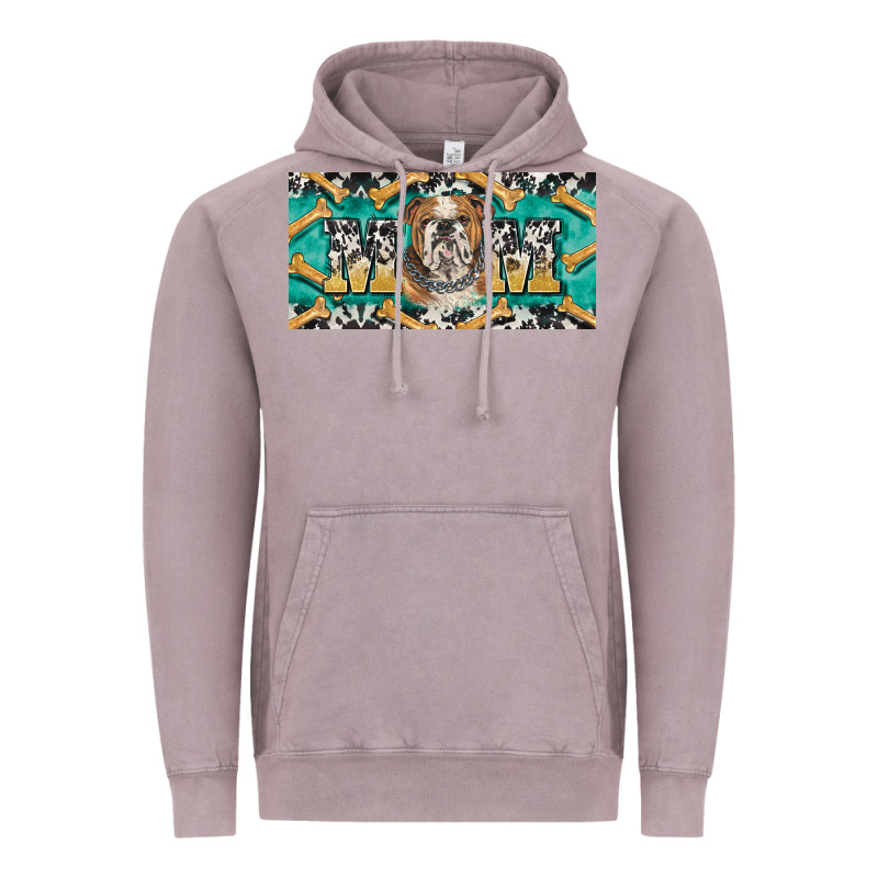 English Bulldog Mom  License Plate Template Vintage Hoodie by BarkalooDesign | Teevron