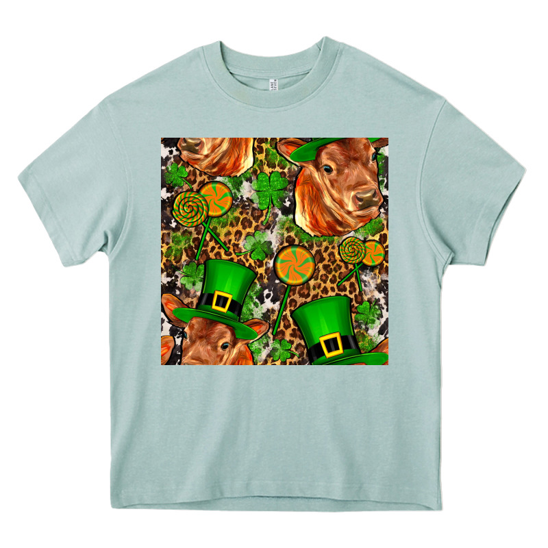 St Patricks  Cow With Candy Heavy Core Tee by FaDigitalArtStudio | Teevron