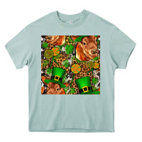 Arona st patricks  cow with candy Heavy Core Tee - FaDigitalArtStudio