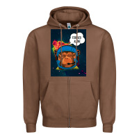 Chestnut Forever Alone, Monkey, Space, Monkey At Space, Zipper Hoodie - Bettercallsaul