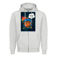 Dove Grey Forever Alone, Monkey, Space, Monkey At Space, Zipper Hoodie - Bettercallsaul