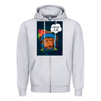 Heather Grey Forever Alone, Monkey, Space, Monkey At Space, Zipper Hoodie - Bettercallsaul