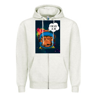 Oatmeal Heather Forever Alone, Monkey, Space, Monkey At Space, Zipper Hoodie - Bettercallsaul