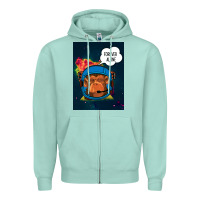 Seafoam Forever Alone, Monkey, Space, Monkey At Space, Zipper Hoodie - Bettercallsaul