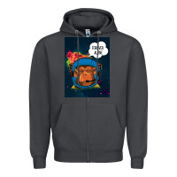 Smoke Forever Alone, Monkey, Space, Monkey At Space, Zipper Hoodie - Bettercallsaul