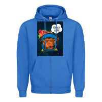 True Royal Forever Alone, Monkey, Space, Monkey At Space, Zipper Hoodie - Bettercallsaul