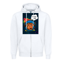 White Forever Alone, Monkey, Space, Monkey At Space, Zipper Hoodie - Bettercallsaul