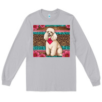 Moon Dust standart poodle floral Long Sleeve Tee - Artiststas