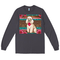 Smoke standart poodle floral Long Sleeve Tee - Artiststas