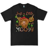 Black Just a Little Moody Premium Tee - CowhideDigitalArt