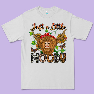 Just A Little Moody Premium Tee Designed By Cowhidedigitalart
