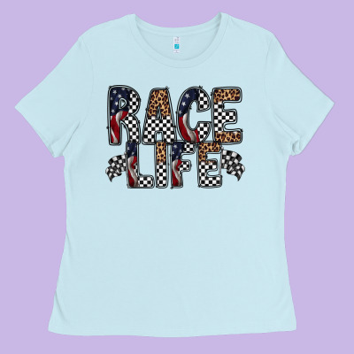 Race Life Ladies Tee Designed By Racoondesign