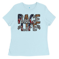 Baby Blue race life Ladies Tee - RacoonDesign