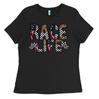 Black race life Ladies Tee - RacoonDesign