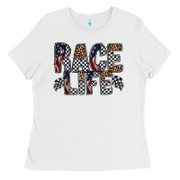 White race life Ladies Tee - RacoonDesign