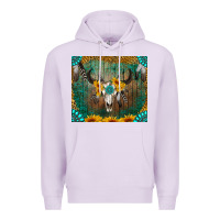 Lilac boho bullskull Premium Hoodie - RanaPortraitStore