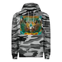 Slate Camo boho bullskull Premium Hoodie - RanaPortraitStore