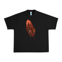 Black croton leaf Urban Heavy Tee - LillyAllenDesigns