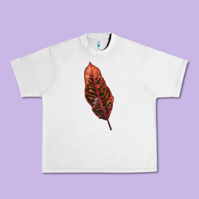 Croton Leaf Urban Heavy Tee Designed By Lillyallendesigns