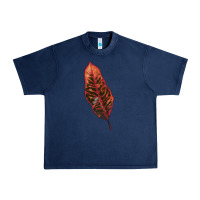 Navy croton leaf Urban Heavy Tee - LillyAllenDesigns