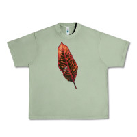Oil Green croton leaf Urban Heavy Tee - LillyAllenDesigns
