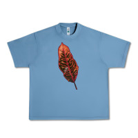 Pebble Blue croton leaf Urban Heavy Tee - LillyAllenDesigns