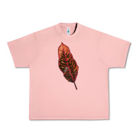 Salmon croton leaf Urban Heavy Tee - LillyAllenDesigns