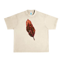 Sandshell croton leaf Urban Heavy Tee - LillyAllenDesigns