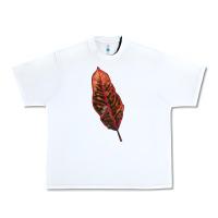 White croton leaf Urban Heavy Tee - LillyAllenDesigns