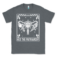 Charcoal Heather womens hex the patriarchy uterus tarot card halloween feminist t shirt Classic Tee - maiPhamDesign