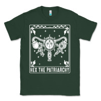 Sports Green womens hex the patriarchy uterus tarot card halloween feminist t shirt Classic Tee - maiPhamDesign