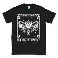 Black womens hex the patriarchy uterus tarot card halloween feminist t shirt Classic Tee - maiPhamDesign