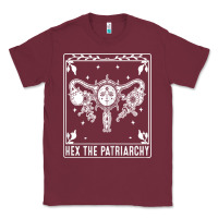 Burgundy womens hex the patriarchy uterus tarot card halloween feminist t shirt Classic Tee - maiPhamDesign