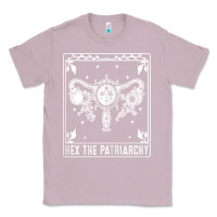 Lilac womens hex the patriarchy uterus tarot card halloween feminist t shirt Classic Tee - maiPhamDesign