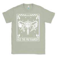 Matcha womens hex the patriarchy uterus tarot card halloween feminist t shirt Classic Tee - maiPhamDesign