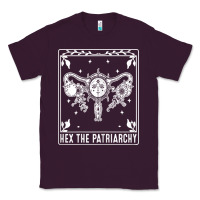 Plum womens hex the patriarchy uterus tarot card halloween feminist t shirt Classic Tee - maiPhamDesign