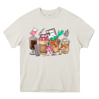 Cream Nurse Coffee Cups Heavy Core Tee - FaDigitalArtStudio